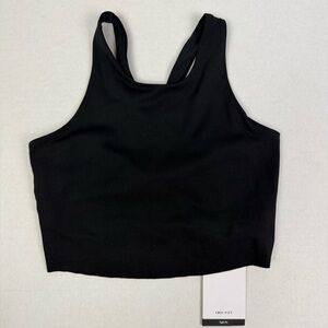 NWT Nike Dri-FIT Yoga Crop Top Black XS Tight Fit